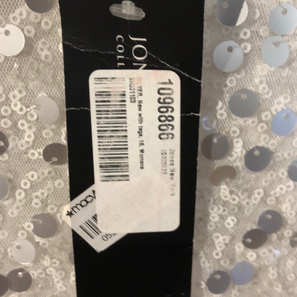 NWT JONES NEW YORK Sequin Pullover Blouse Top - Picture 5 of 6